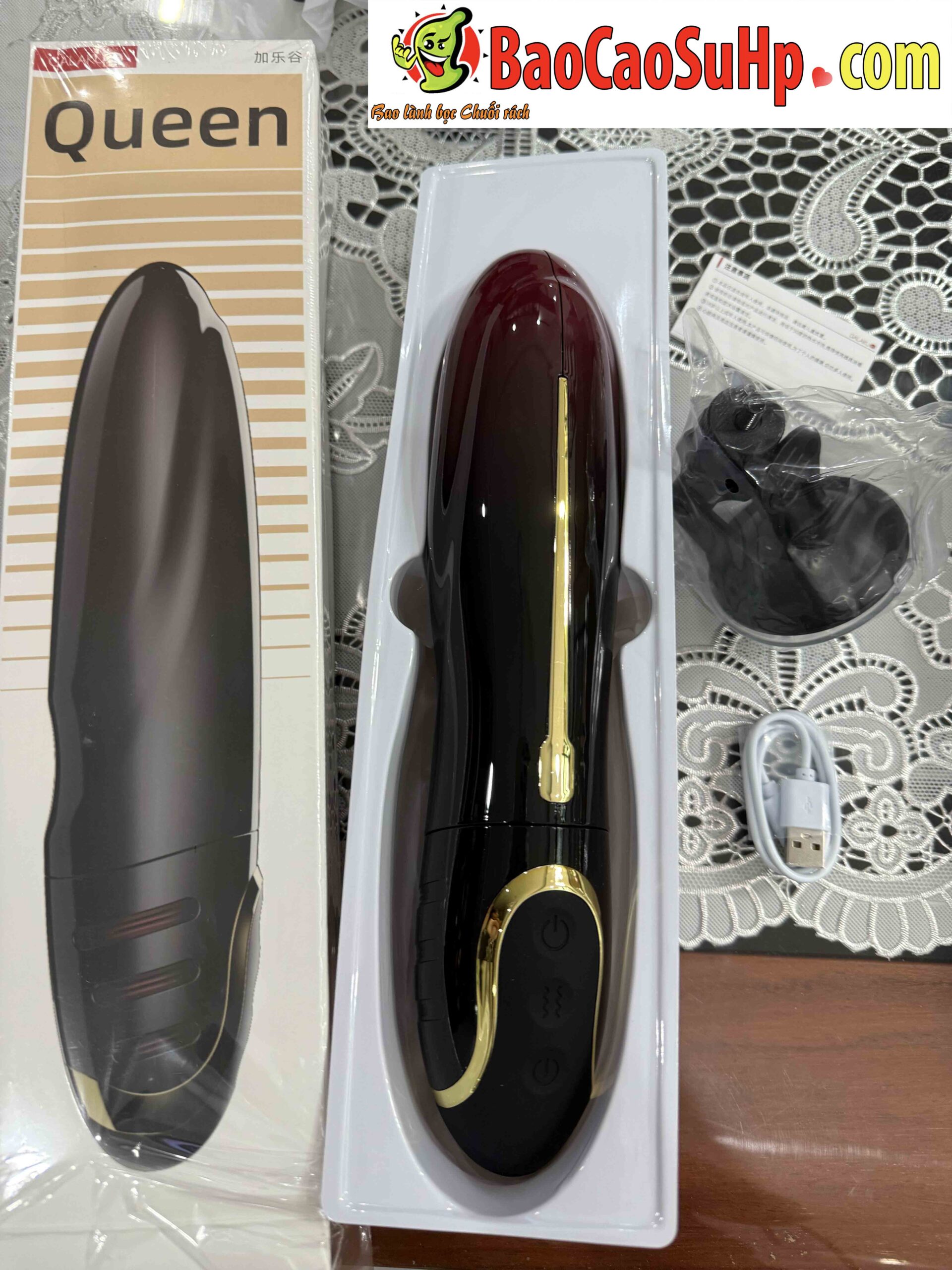 Dương vật giả 3D Galaku RED lantern flower thụt siêu mạnh bi nhiệt