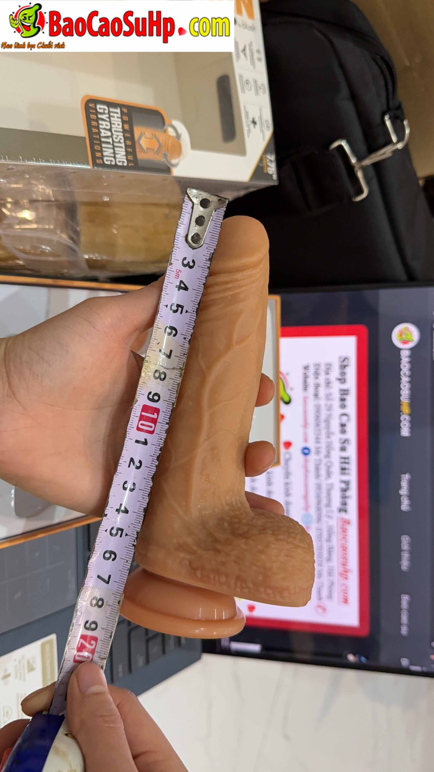 BLUSH Dr. Gray 7 inch silicon dương vật giả thụt siêu thực cực đã