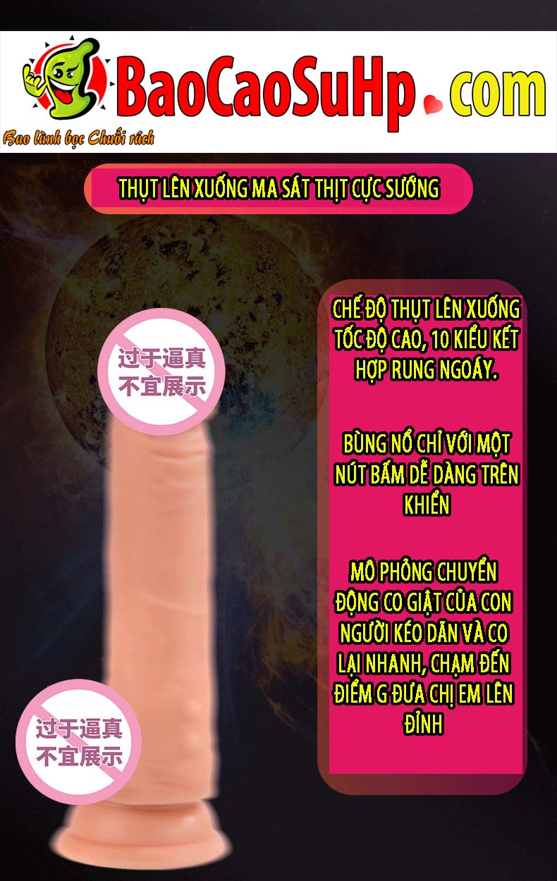 Dương vật đóng đất Maxshen Shakeshi Silicone Japan thụt ngoáy