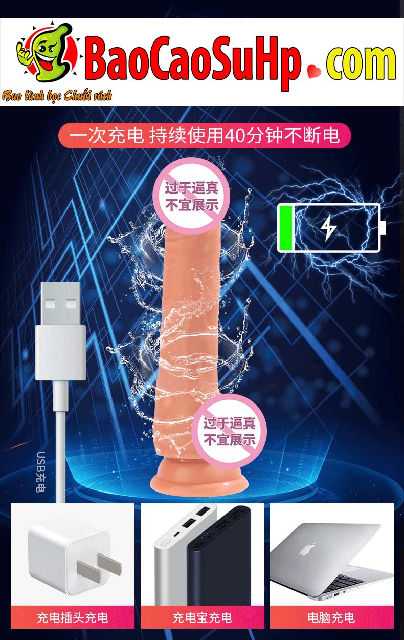 Dương vật đóng đất Maxshen Shakeshi Silicone Japan thụt ngoáy