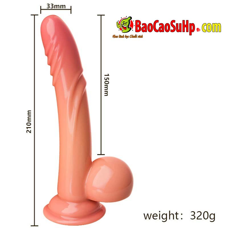 Dương vật giả silicone 3D Jiuai phát nhiệt thụt rung kích thích