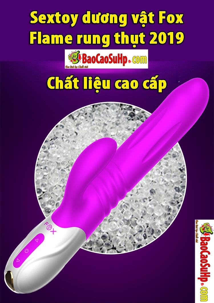 Sextoy dương vật Fox Flame rung thụt cao cấp kích thích mãnh liệt