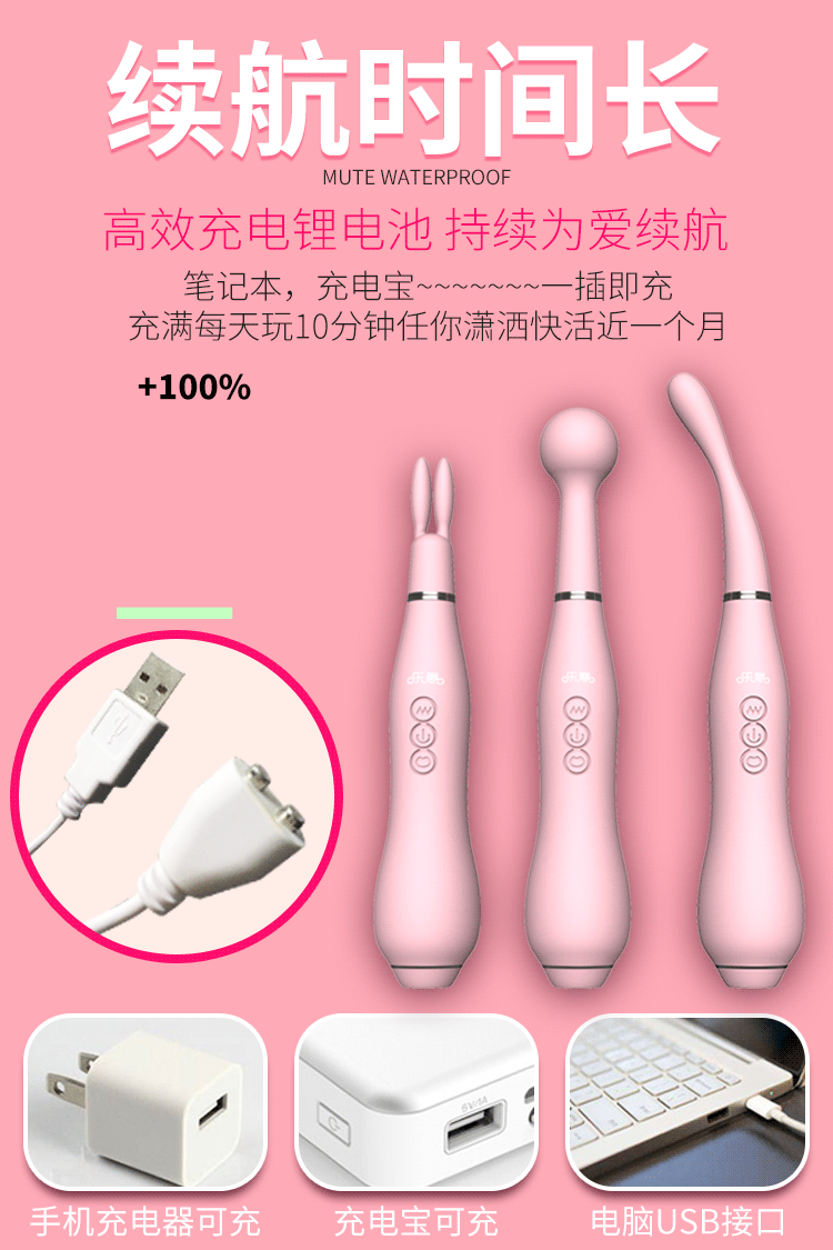 Sextoy kích thích bú mút điểm G Happy time 2 đầu rung nhỏ gọn tinh tế