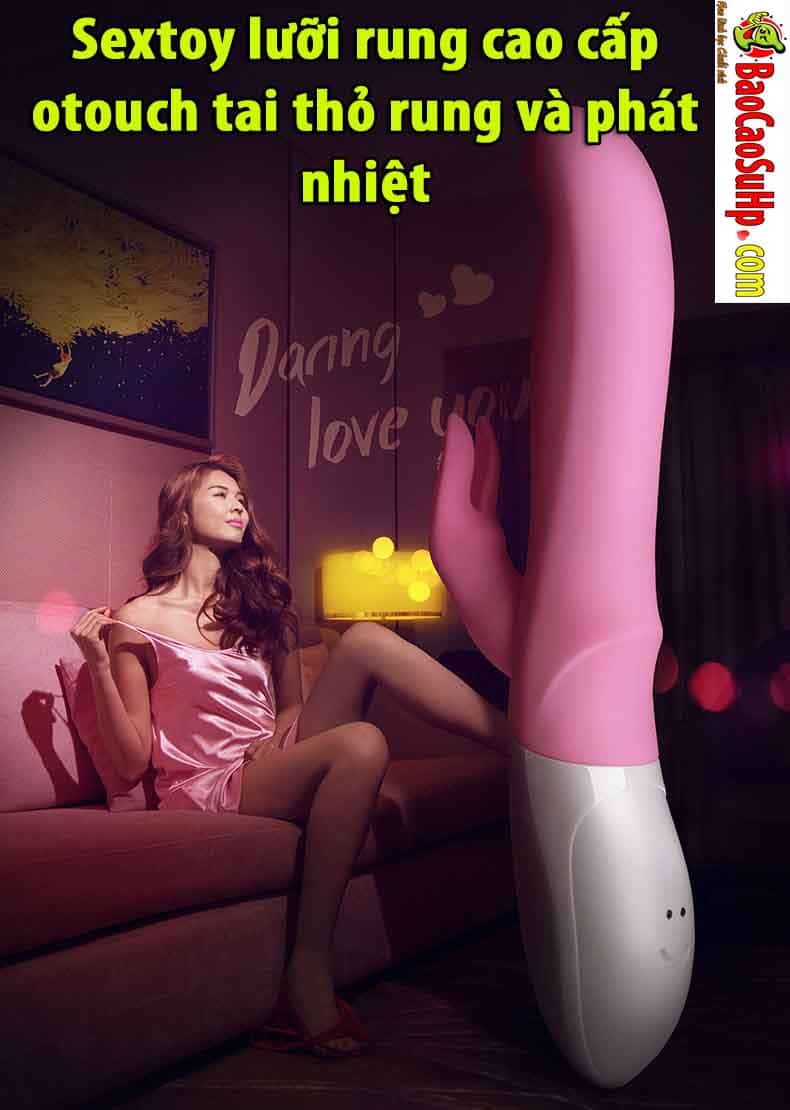 Sextoy lưỡi rung Otouch tai thỏ phát nhiệt, kích thích cực mạnh