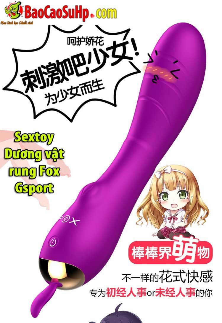 Sextoy Dương Vật Rung Fox Gsport Kích Thích Mạnh Dịu Êm Nhẹ