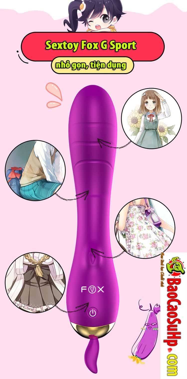 Sextoy Dương Vật Rung Fox Gsport Kích Thích Mạnh Dịu Êm Nhẹ