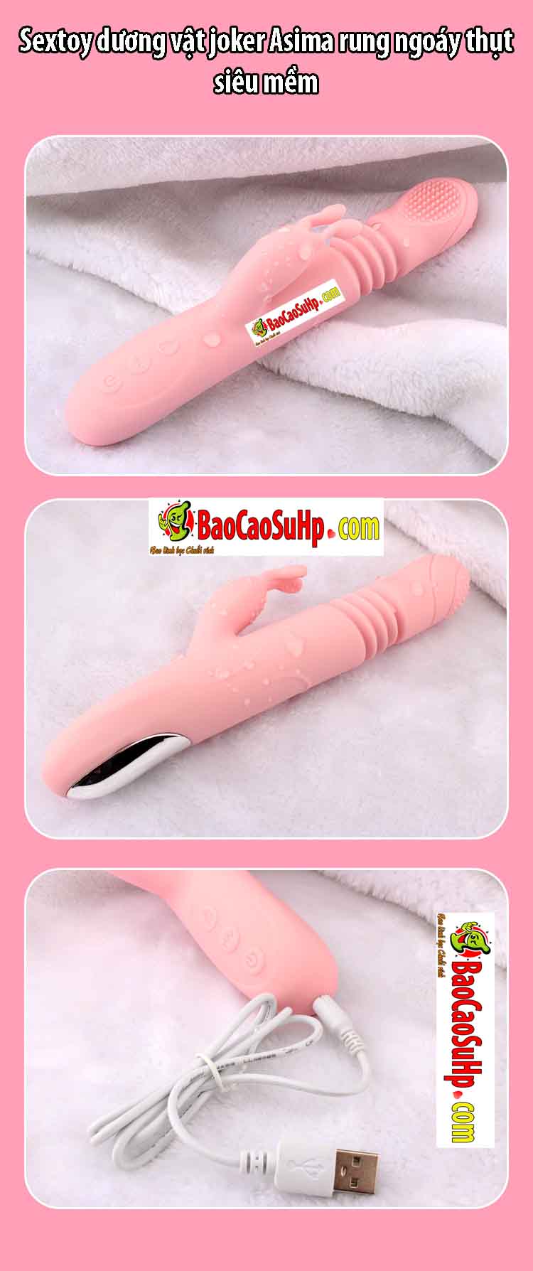 Joker Asima sextoy dương vật rung thụt ngoáy, siêu mềm, tặng quà