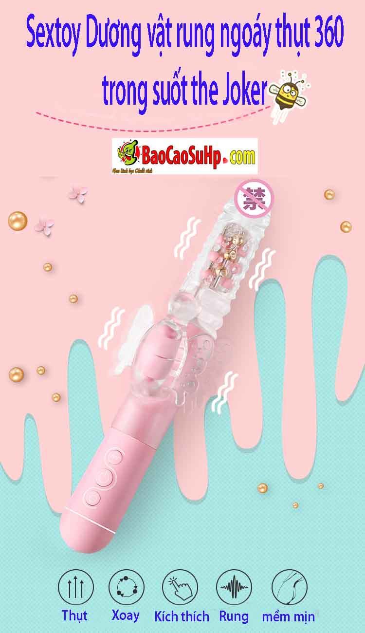 Sextoy dương vật rung ngoáy thụt 360 The Joker siêu kích thích Sextoy dương vật rung ngoáy thụt 360 The Joker siêu kích thích