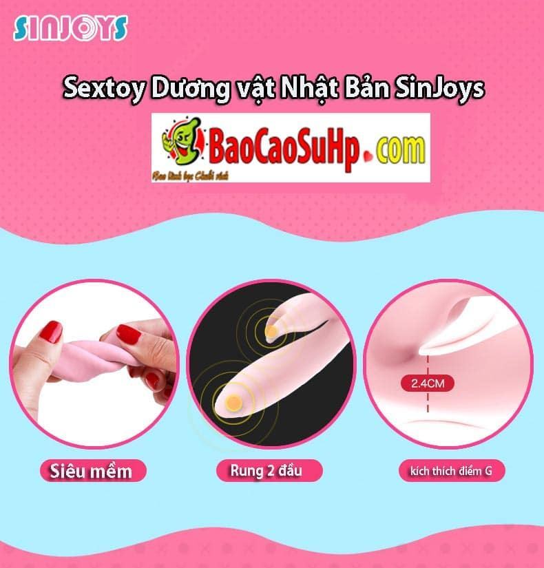 SinJoys Japanese Soft Safe Realistic Vibrating Dildo