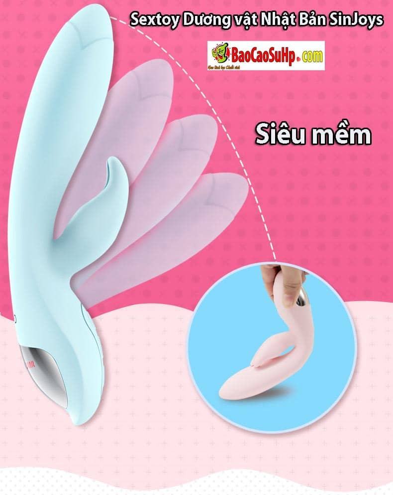 SinJoys Japanese Soft Safe Realistic Vibrating Dildo