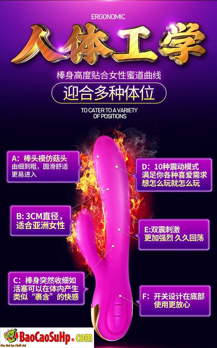 Sextoy dương vật cao cấp phát nhiệt Fox rung mạnh mẽ kích thích sinh lý