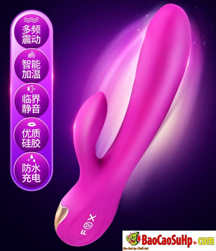 Sextoy dương vật cao cấp phát nhiệt Fox rung mạnh mẽ kích thích sinh lý