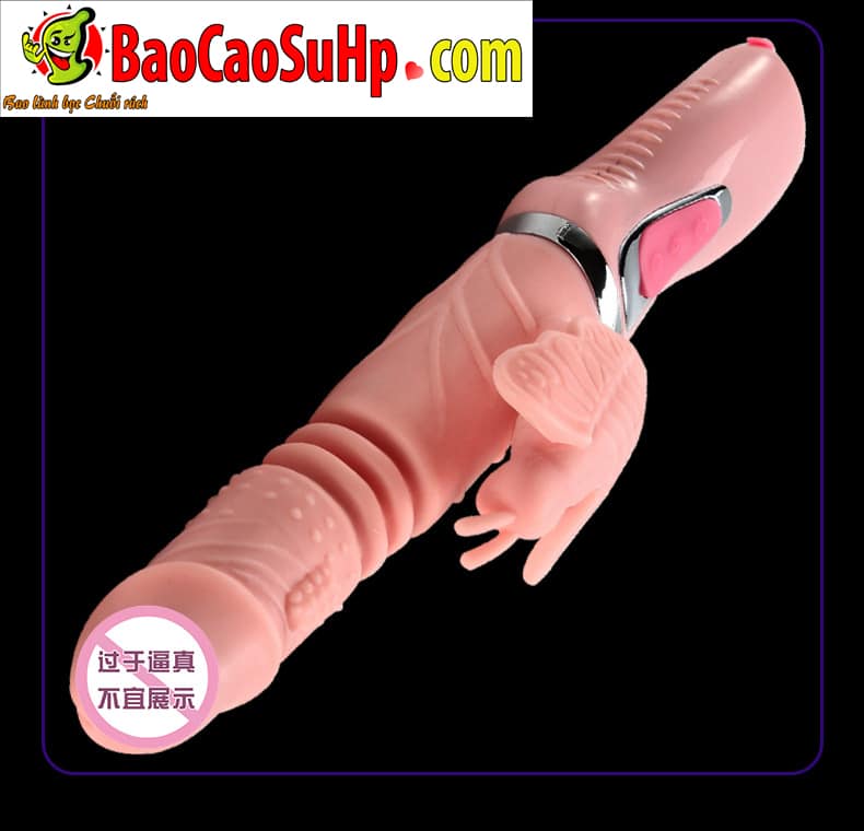 Dương vật giả Rotate 4 trong 1 rung ngoáy sưởi ấm 48 độ