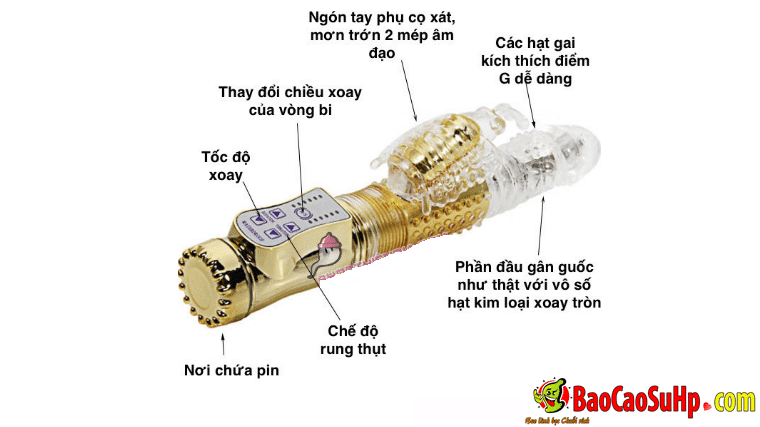 Dương Vật Rung Ngoáy Cán Vàng Kích Thích Mạnh Mẽ