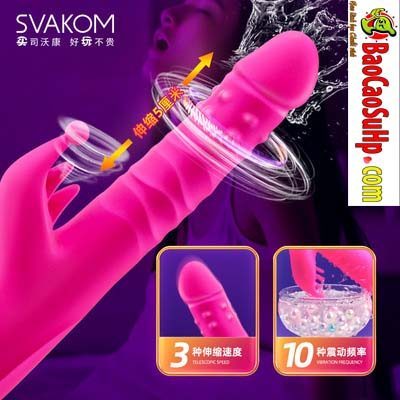 Dương vật cao cấp Svakom Zemalia Criss xoay rung phát nhiệt cực sướng