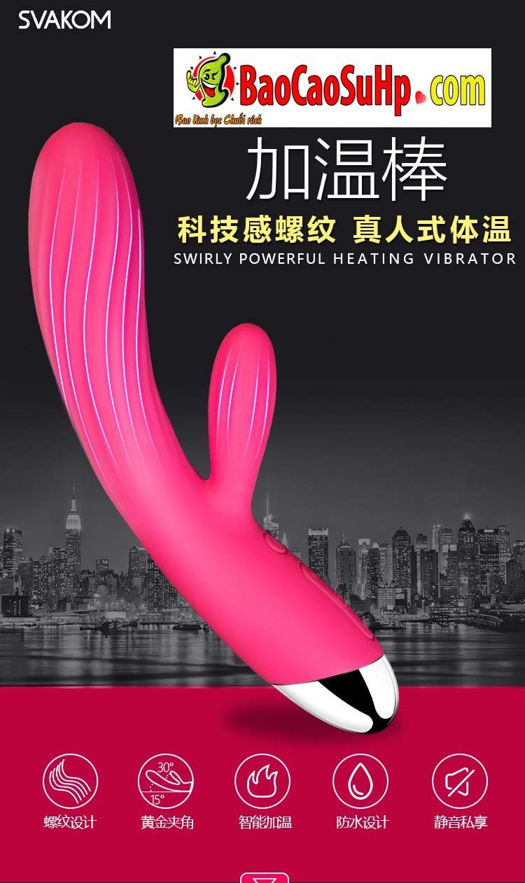 Dương Vật Giả Svakom Angel Phát Nhiệt Kích Thích Nhỏ Gọn
