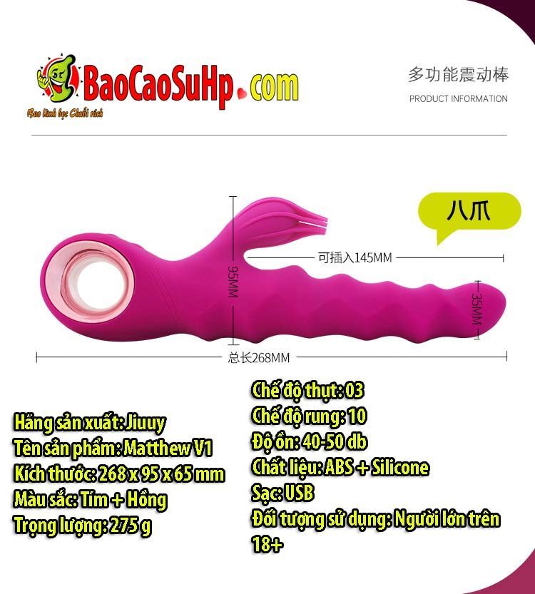 Dương vật giả Matthew thụt giật mới kích thích điểm G cực mạnh Dương vật giả Matthew thụt giật mới kích thích điểm G cực mạnh
