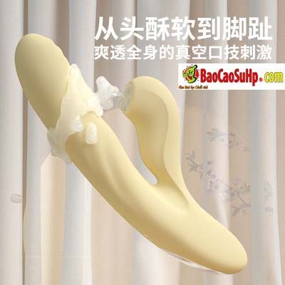 Dương vật giả cao cấp Svakom Zemalia rung mút phát nhiệt êm ái