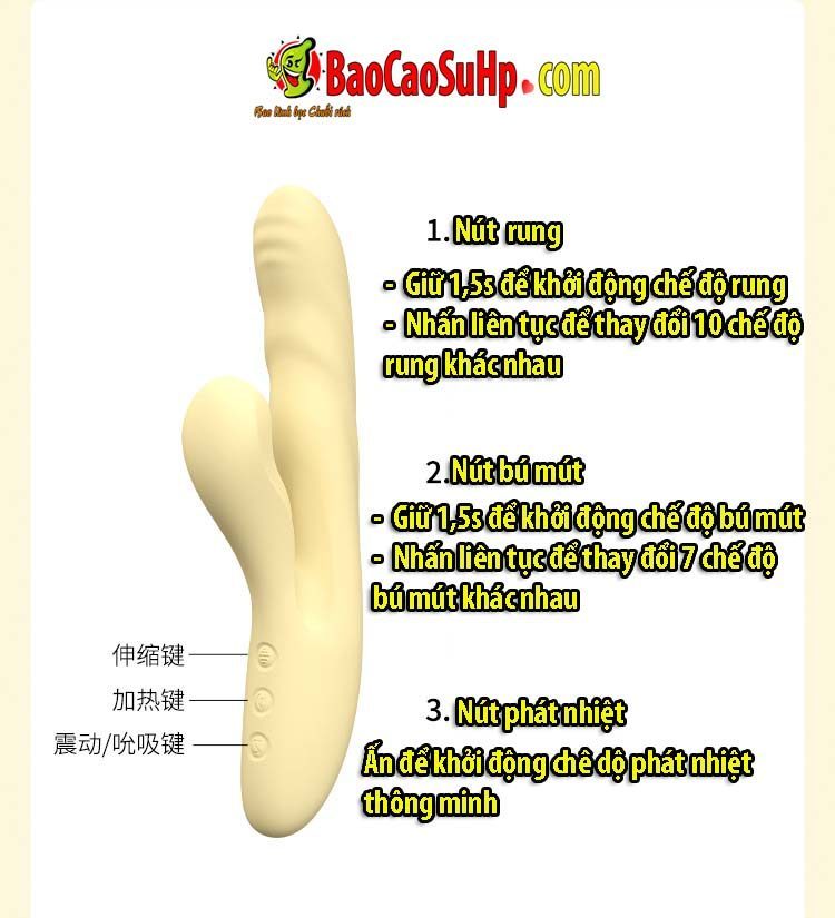 Dương vật giả cao cấp Svakom Zemalia rung mút phát nhiệt êm ái