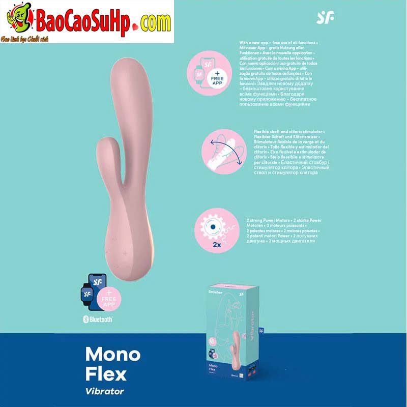 Sextoys USA dương vật giả rung Satisfyer Mono Flex app