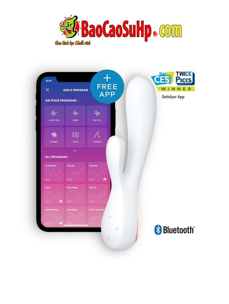 Dương vật giả rung Satisfyer Mono flex điều khiển app Mỹ 