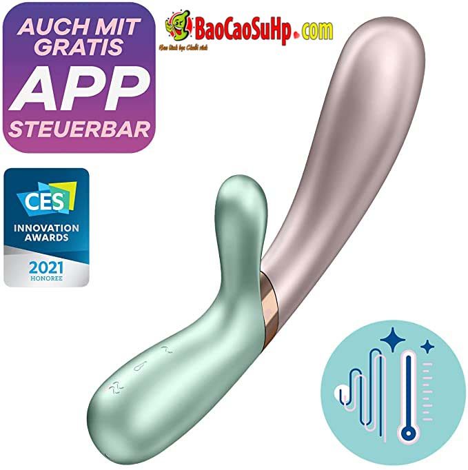 Dương vật giả USA Satisfyer Bluetooth App rung nóng thỏ tai 