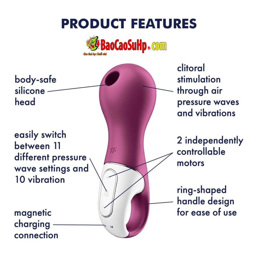 Máy rung hút 2in1 Satisfyer USA cao cấp Sextoys kích thích cực đỉnh