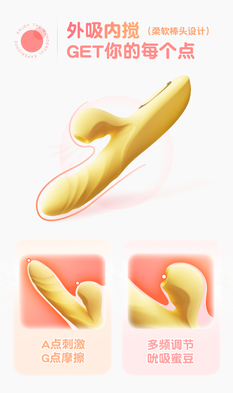 duong vat gia Mizzzee Love Joy Stick 4 - Dương vật giả cầm tay Mizzzee Love Joy Stick thụt hút mạnh mẽ