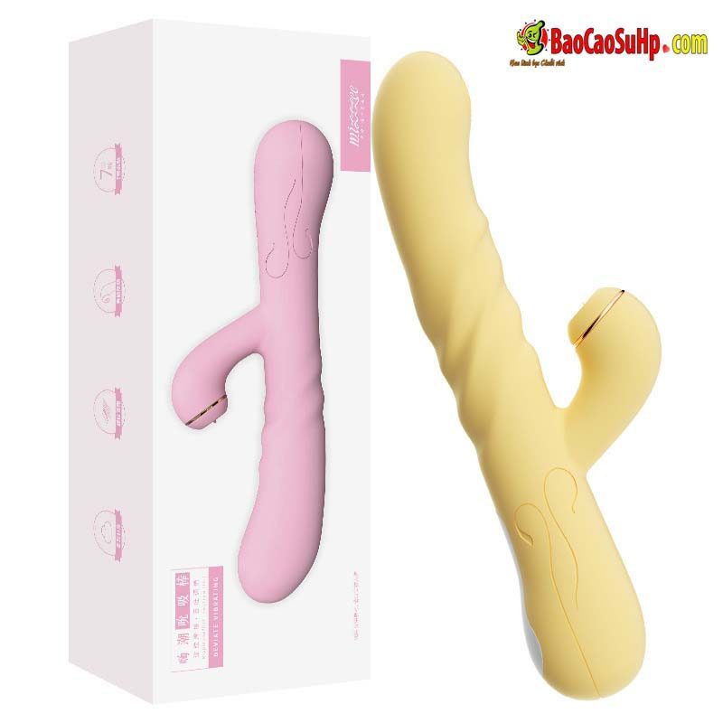 Dương vật giả Mizzzee Fallon hút rung xoay phát nhiệt đa chức năng kích thích