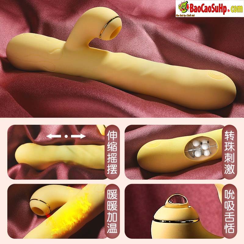 Dương vật giả Mizzzee Fallon hút rung xoay phát nhiệt đa chức năng kích thích