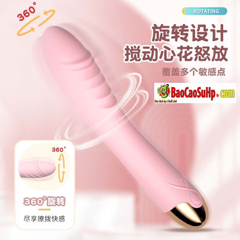 duong vat gia rung G Jiuuy Hilda 2 - Dương vật cầm tay nhỏ kích thích điểm G Jiuuy Hilda xoay 360 độ