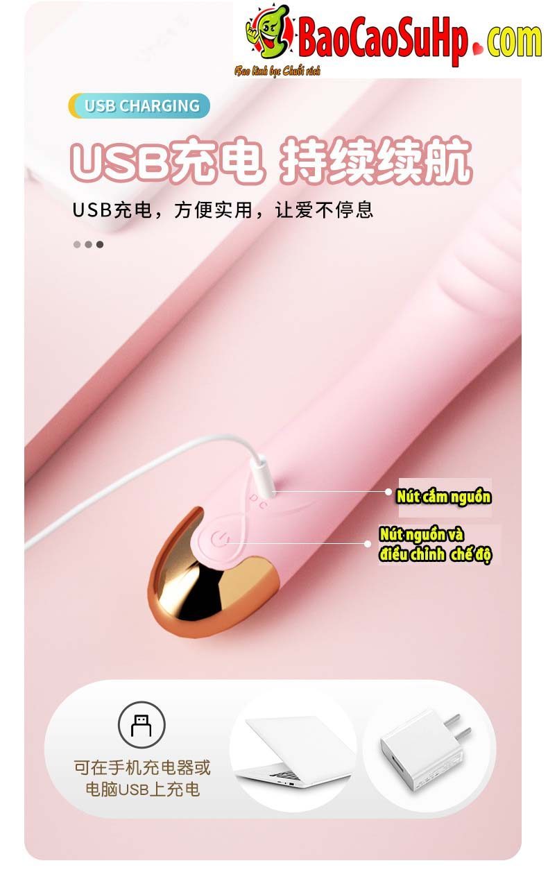 duong vat gia rung G Jiuuy Hilda 21 - Dương vật cầm tay nhỏ kích thích điểm G Jiuuy Hilda xoay 360 độ