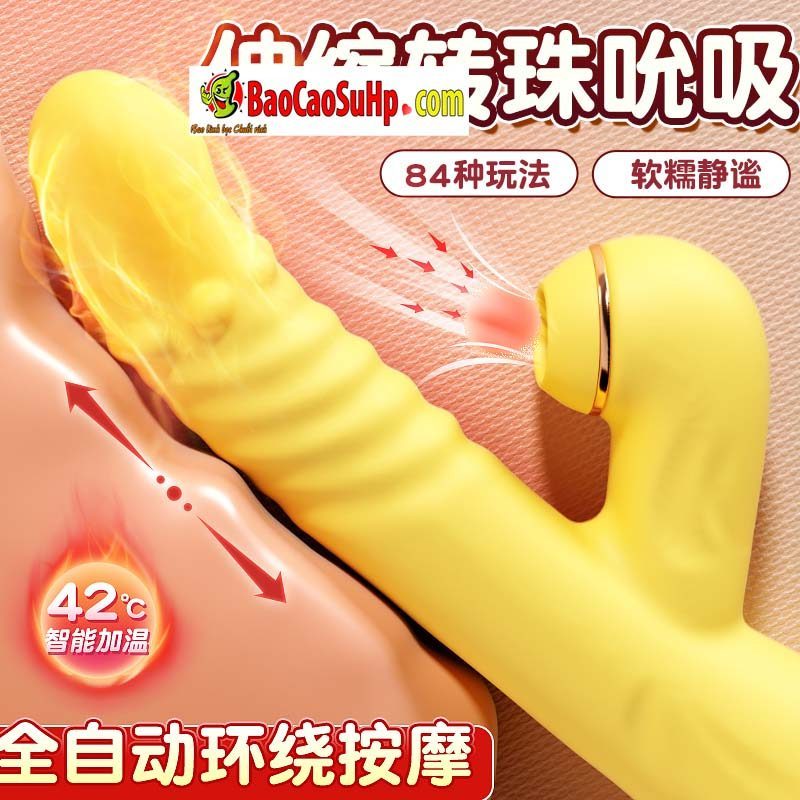 Dương vật giả Mizzzee Aiyue xoay rung đính hạt phát nhiệt siêu sướng