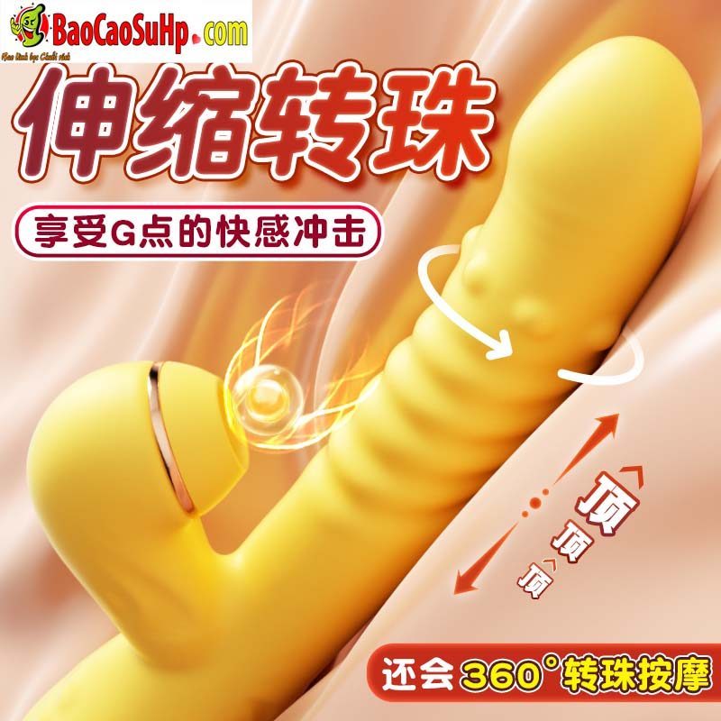 Dương vật giả Mizzzee Aiyue xoay rung đính hạt phát nhiệt siêu sướng