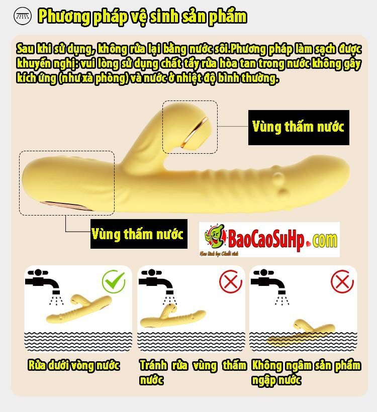 Dương vật giả Mizzzee Aiyue xoay rung đính hạt phát nhiệt siêu sướng