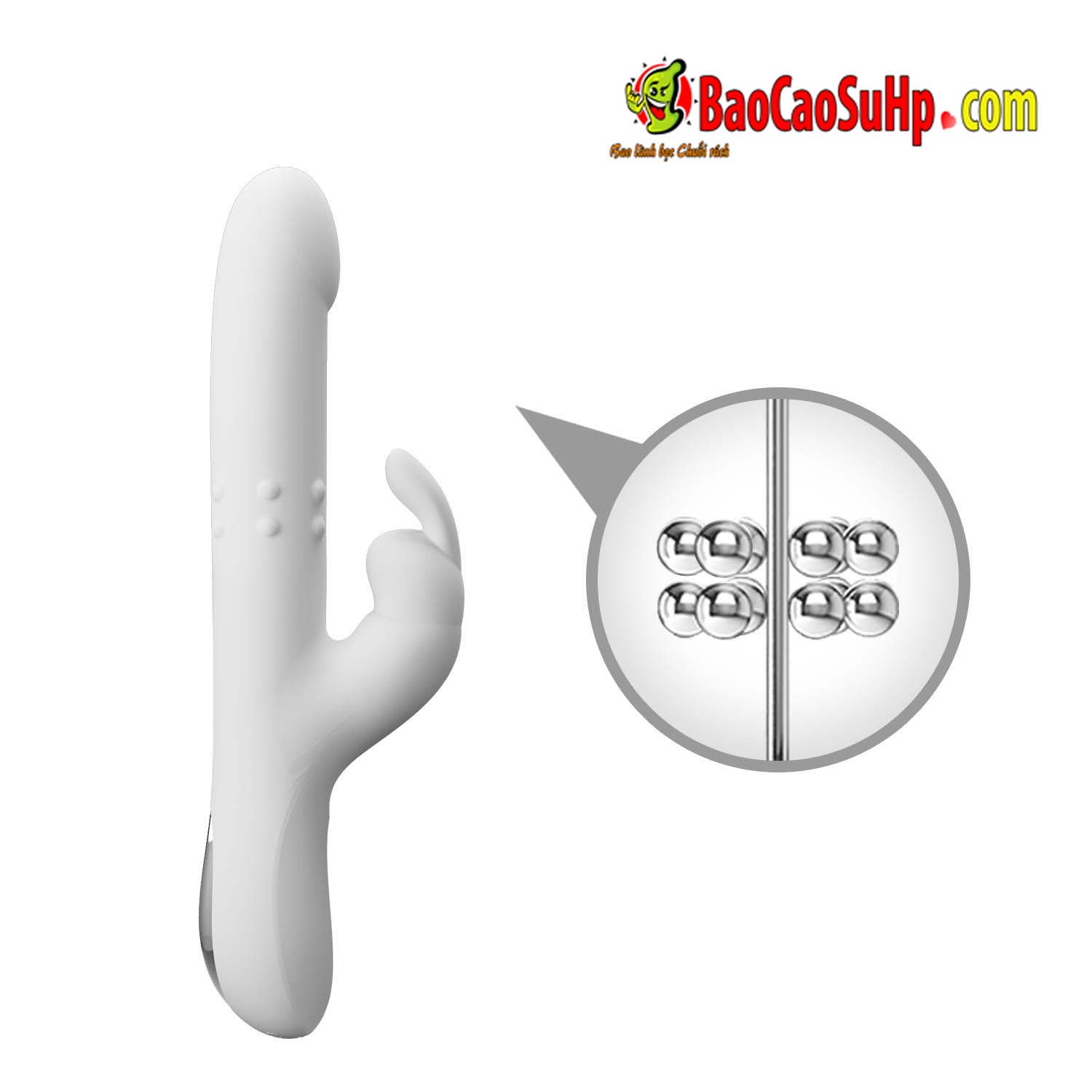 Dương vật giả tai thỏ Pretylove Reese rung bi xoay thụt cực mạnh