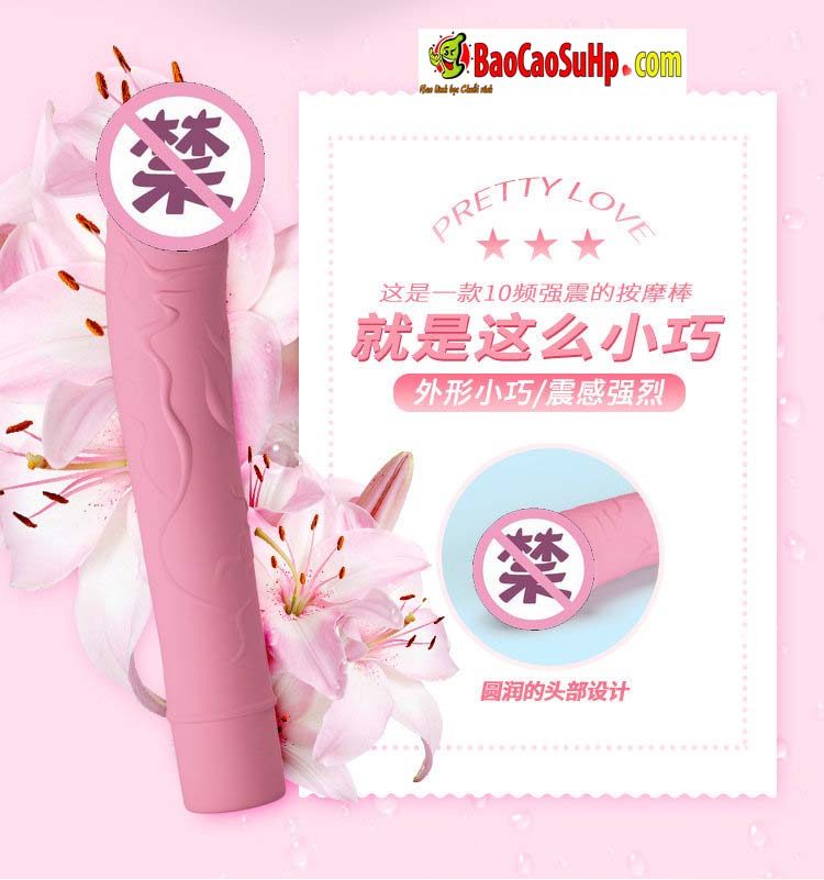 que rung massage VIC Baile 7 - Que rung massage mạnh PrettyLove VIC nhỏ gọn di động 10 chế độ