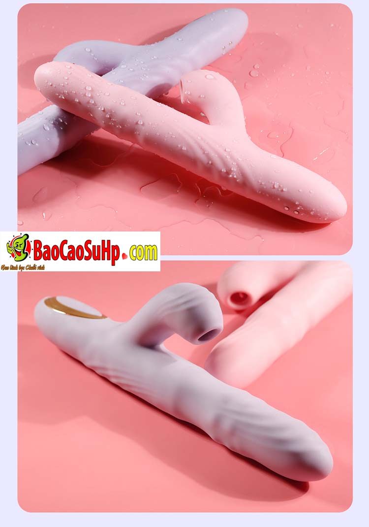 Dương vật giả Mizzzee Nashi silicone hút rung bi xoay thụt đa năng nữ