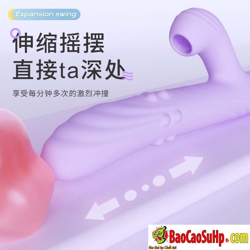 Dương vật giả Mizzzee Nashi silicone hút rung bi xoay thụt đa năng nữ