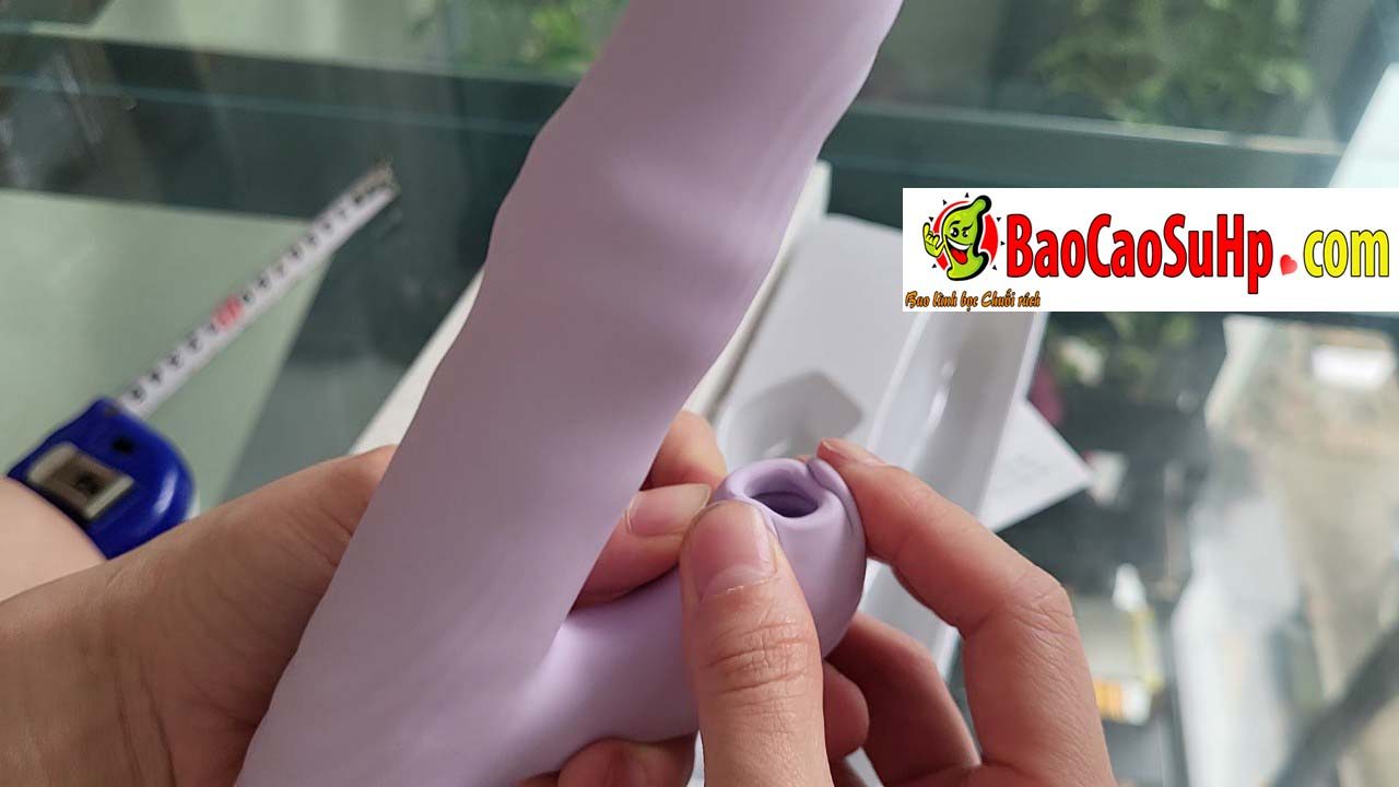 Dương vật giả Mizzzee Nashi silicone hút rung bi xoay thụt đa năng nữ