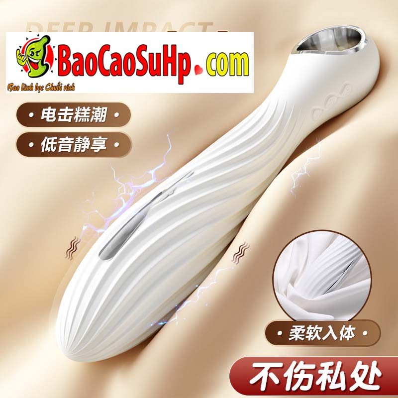 Máy rung điện giật Mizzzee White Love nhiều chế độ tê tái cực phê