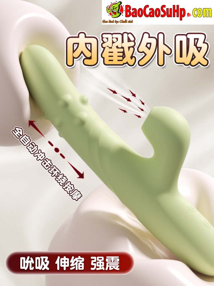 anh bia duong vat gia bi xoay Mizzzee Mambo Green 1 - Dương vật giả bi Mizzzee Mambo Green bi xoay hút cực mạnh