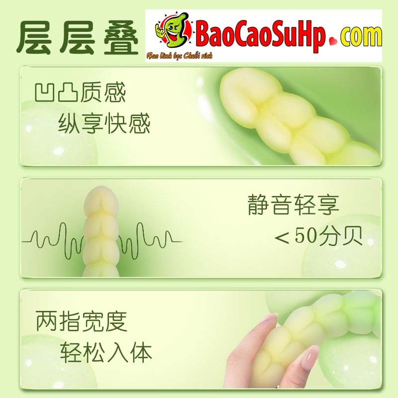 Máy rung Pink Peach Tower 3D đa năng nhỏ gọn chất liệu silicone