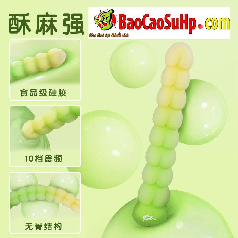 Máy rung Pink Peach Tower 3D đa năng nhỏ gọn chất liệu silicone
