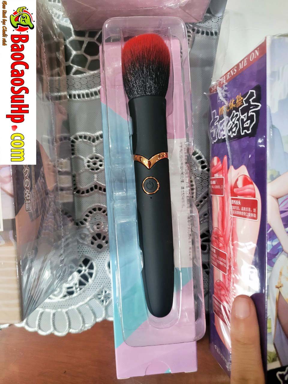 Máy rung Mizzzee ngụy trang cây cọ trang điểm cảm biến nhiệt siêu tiện ích