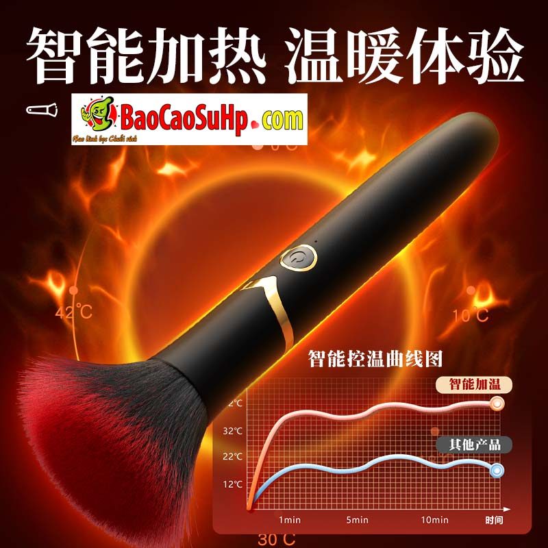 Máy rung Mizzzee ngụy trang cây cọ trang điểm cảm biến nhiệt siêu tiện ích