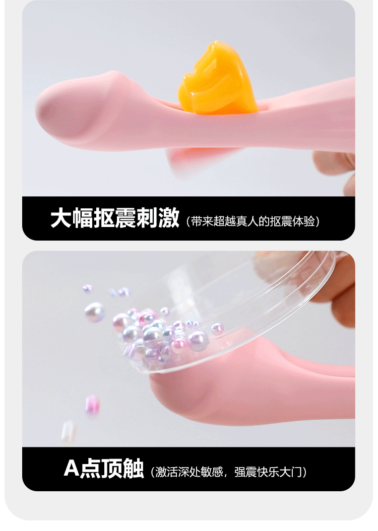 anh gioi thieu duong vat gia Mizzzee Langtongue 14 - Dương vật giả lồng lưỡi liếm 2in1 Mizzzee Langtongue