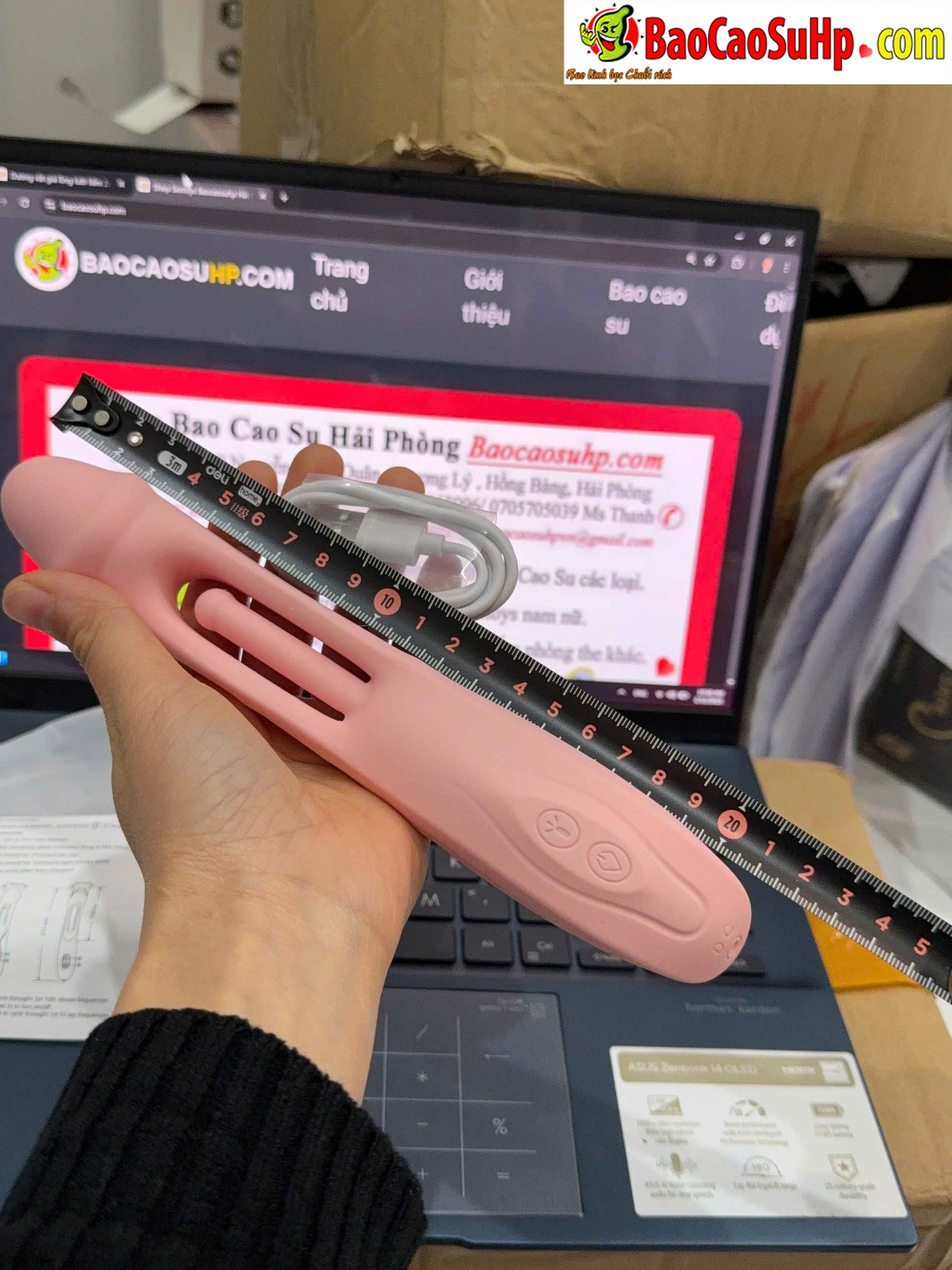z6310244125997 77a28e5eb4b585bdb05c4ccee9f8d74e - Dương vật giả lồng lưỡi liếm 2in1 Mizzzee Langtongue