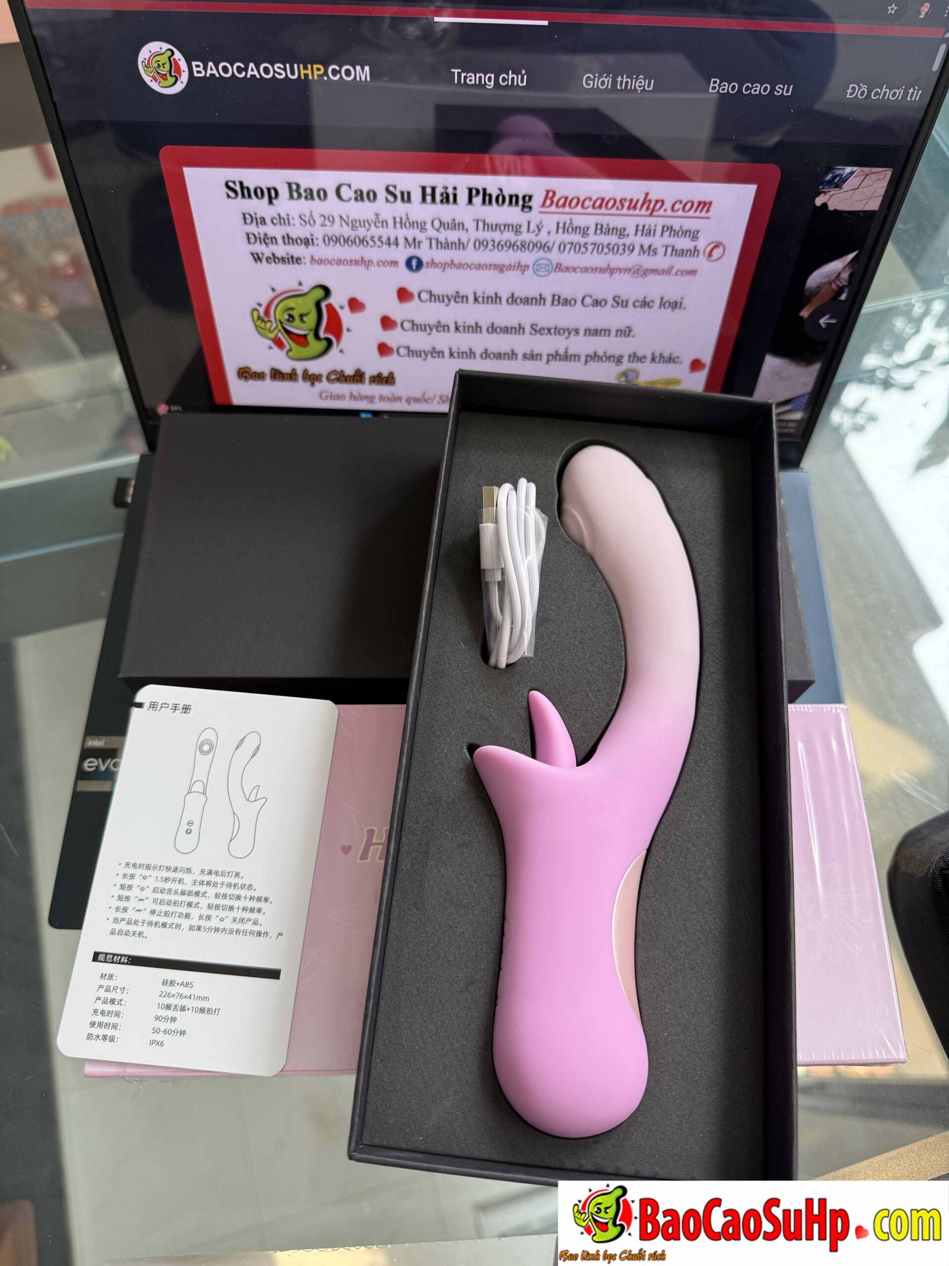 Dương vật giả Mizzzee Confession Rabbit tím rung liếm mềm mại kích thích