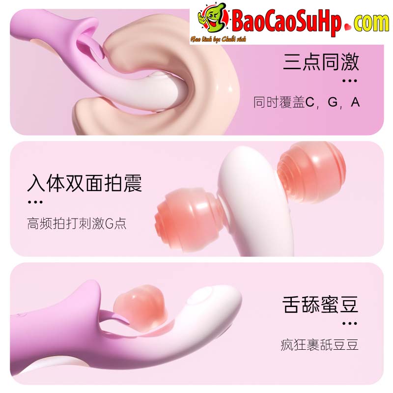 Dương vật giả Mizzzee Confession Rabbit tím rung liếm mềm mại kích thích